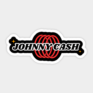 Johnny Cash // Ring Sticker